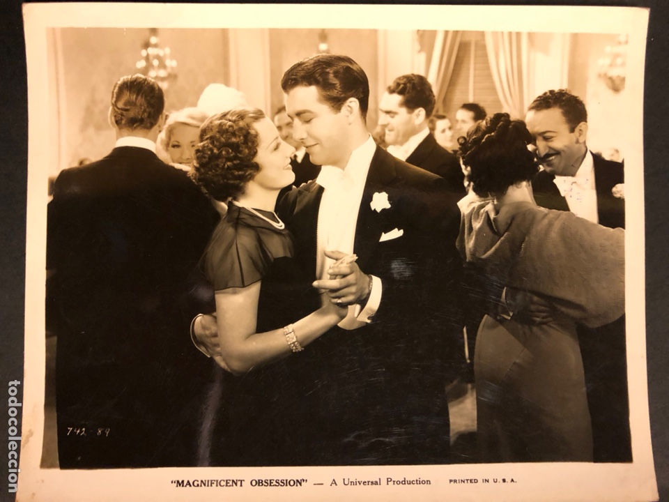 Cine: Foto original De Robert Taylor y Irene Dunne.sublime Obsesi&oacute;n 25 x 20 cm