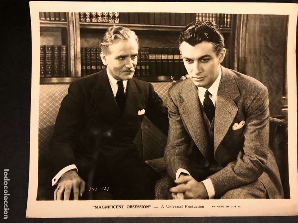 Cine: Foto original de Robert Taylor.sublime obsesi&oacute;n 25 x 20 cm
