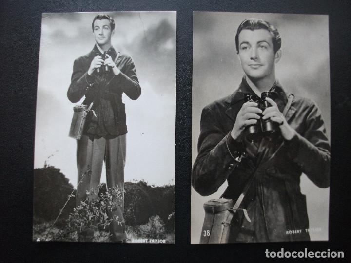 Cine: ROBERT TAYLOR, DOS POSTALES