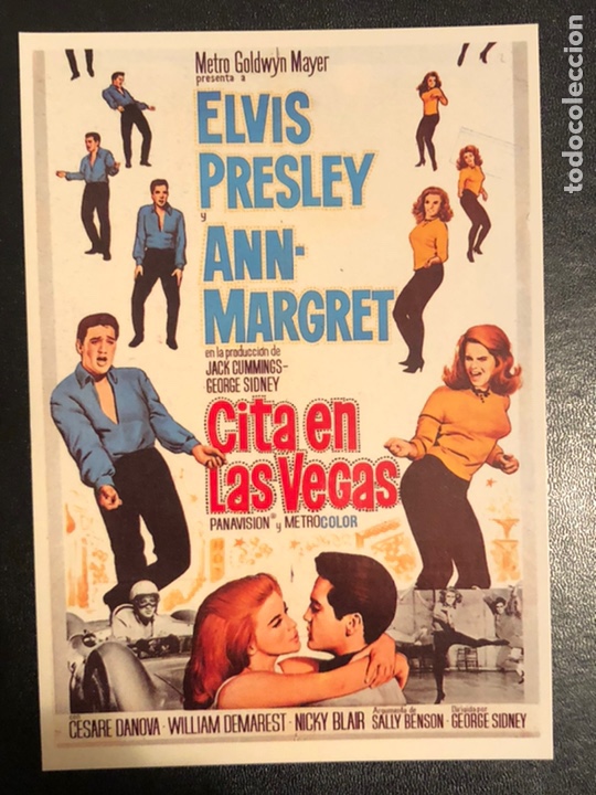 Cine: Tarjeta postal cita en Las Vegas.elvis presley ann margret