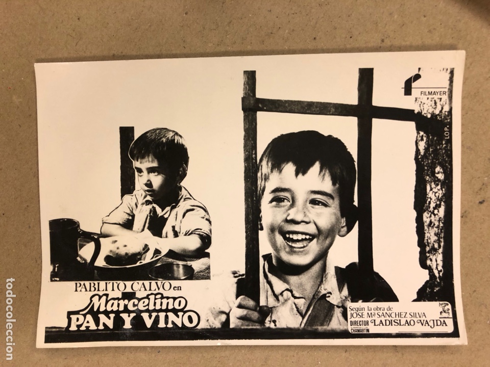 Cine: PABLITO CALVO EN MARCELINO PAN Y VINO. FOTOGRAF&Iacute;A EN B/N PROMOCIONAL DE LA PEL&Iacute;CULA, A&Ntilde;OS 50.
