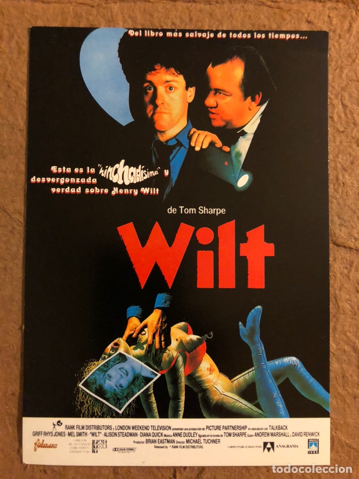 Cinema: WILT (TOM SHARPE). POSTAL SIN CIRCULAR PROMOCIONAL IVEX FILMS (1990).