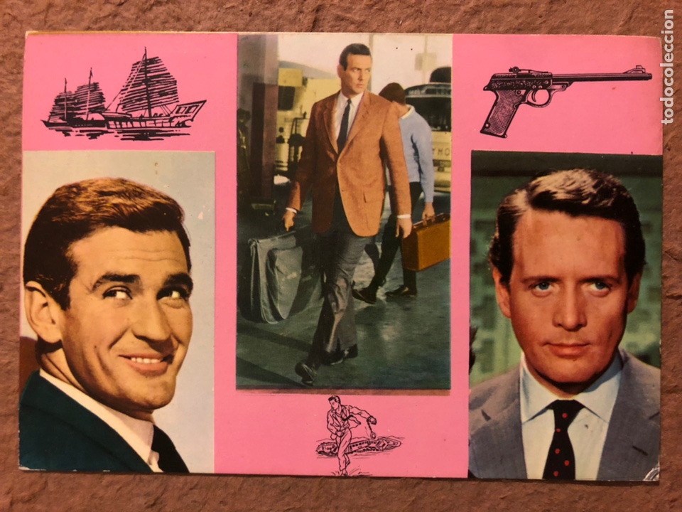 Cinema: ESTRELLAS TV (ROD TAYLOR, DAVID JANSSEN Y PATRICK MCGOOHAM). POSTAL SIN CIRCULAR OSCARCOLOR N&deg; 661