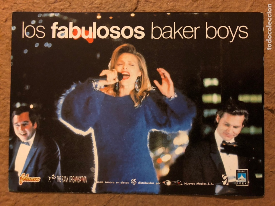 Cinema: LOS FABULOSOS BAKER BOYS (JEFF BRIDGES, MICHELLE PFEIFFER). POSTAL SIN CIRCULAR PROMOCIONAL