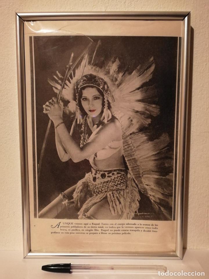 Kino: ANTIGUO ANUNCIO ENCARTONADO -A4- RAQUEL TORRES - INDIA - INDIAN WESTERN