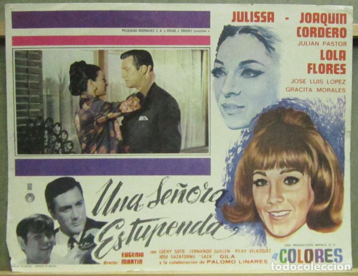 Cinema: AFA29 UNA SE&Ntilde;ORA ESTUPENDA LOLA FLORES LOBBY CARD ORIGINAL MEJICANO