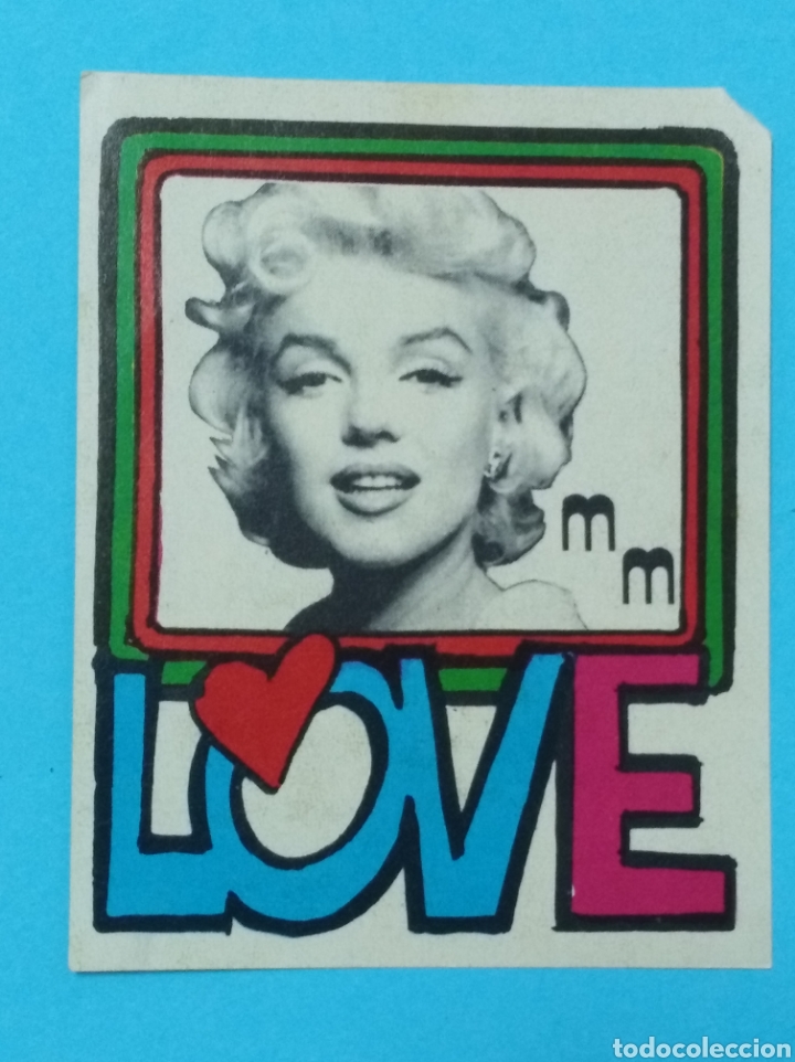 Cine: cromo Marilyn Monroe Raro A&ntilde;os 70 vintage dise&ntilde;o