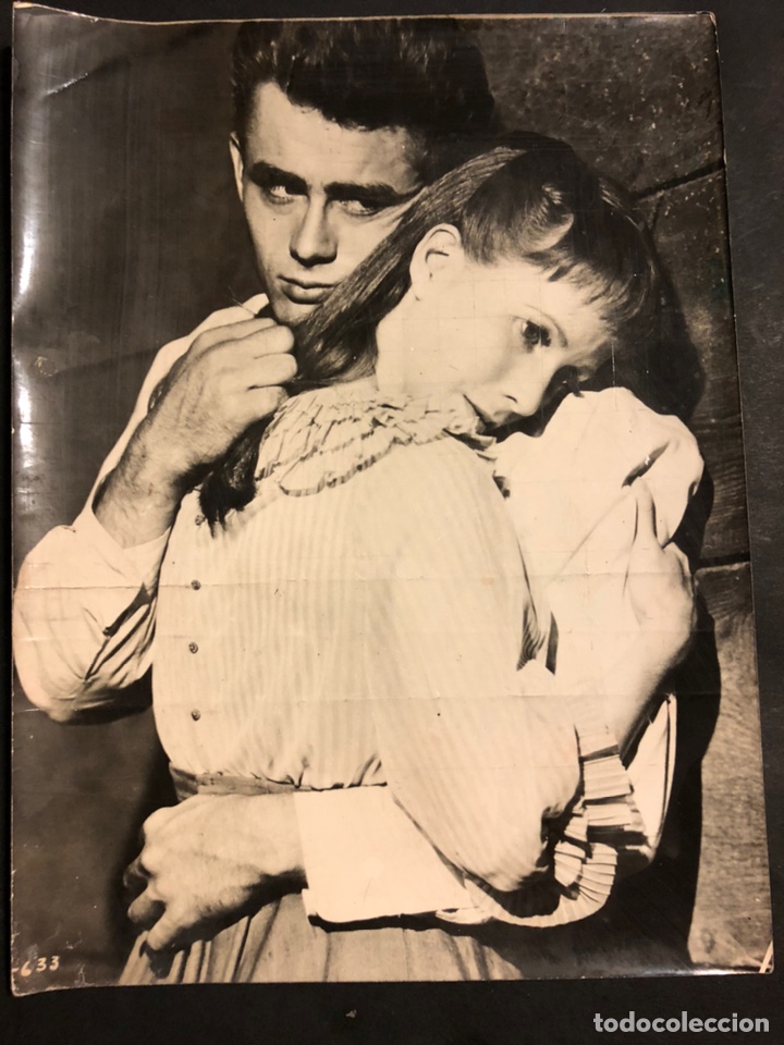 Cine: Foto original de la productora de James Dean.al este del Ed&eacute;n.As films 24 x 18 cm