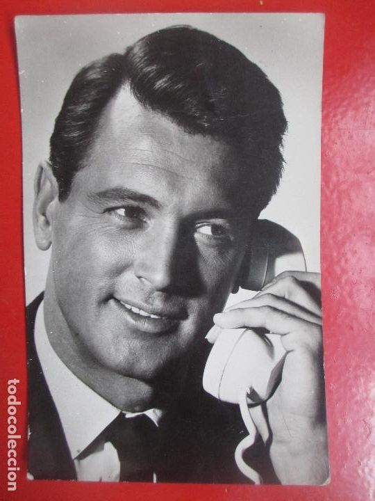 Cine: POSTAL ACTOR ARTISTA CINE ROCK HUDSON EN CONFIDENCIAS DE MEDIANOCHE PA5