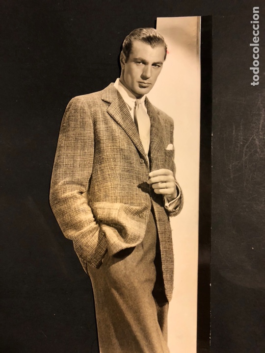 Cine: Foto original de Gary Cooper 23 x 11 cm