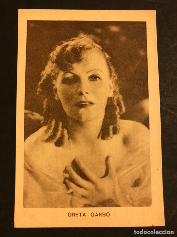 Cine: Tarjeta postal de Greta garbo 12,5 x 8 cm