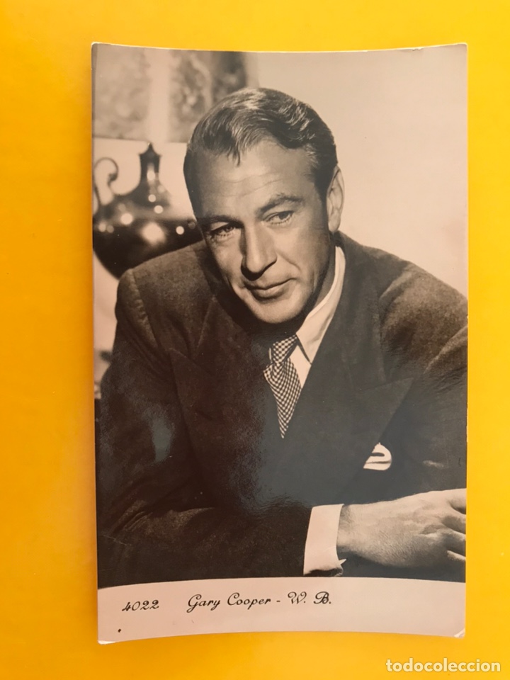 Cine: CINE. Actores y Actrices. Postal No.4022, GARY COOPER, W.B. Actor Estadounidense. (h.1950?)
