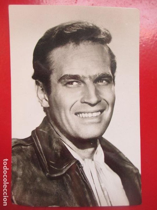 Cine: POSTAL ACTOR ARTISTA CINE CHARLTON HESTON EL SECRETO DE LOS INCAS PA6