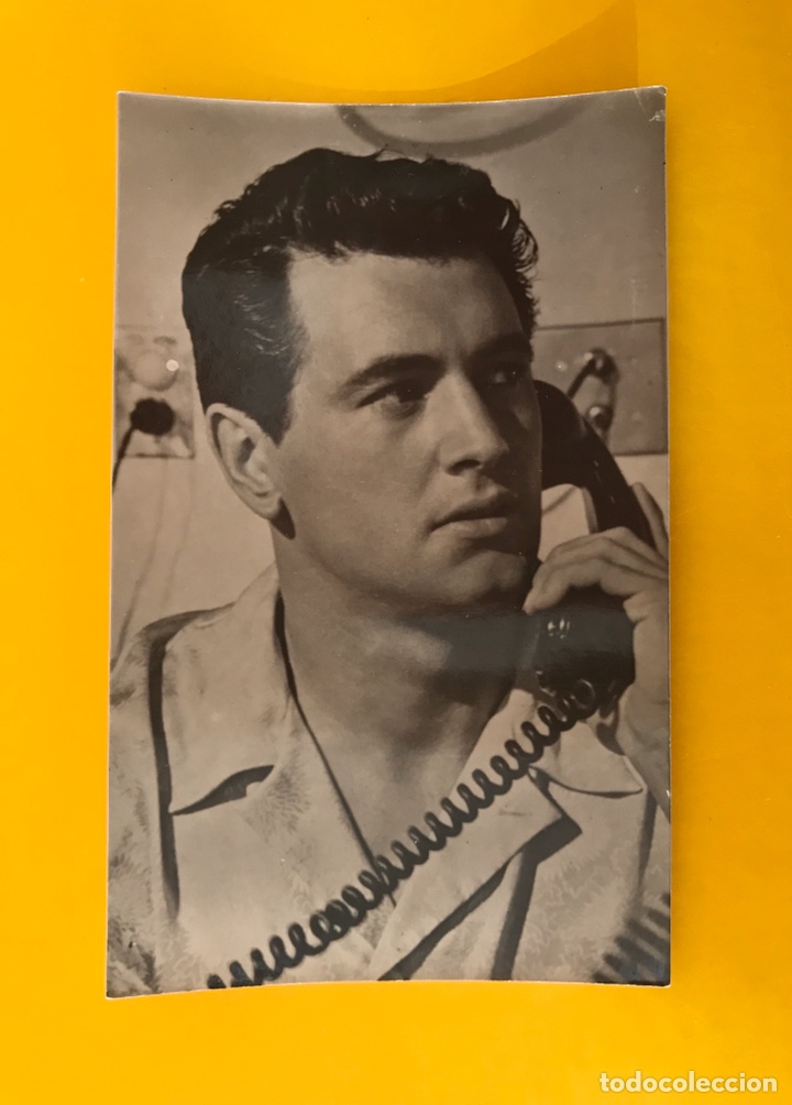 Cine: CINE Actores y Actrices. Postal Rock Hudson. Actor Estadounidense Edita: MARTE (h.1950?)