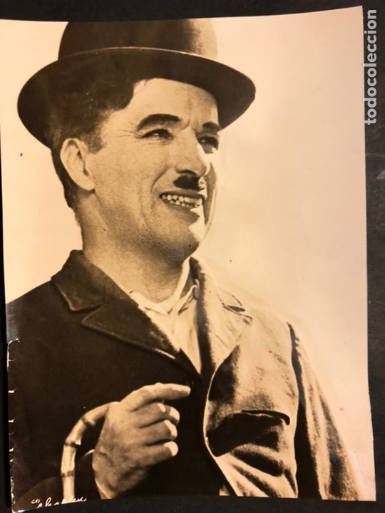 Cine: Foto original de Charles Charlie Chaplin 21 x 16 cm