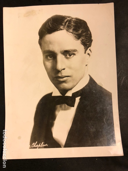 Cine: Foto original de Charles Charlie Chaplin 24 x 18 cm