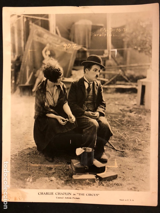 Cine: Foto original de Charles Charlie Chaplin.El circo 25 x 20 cm