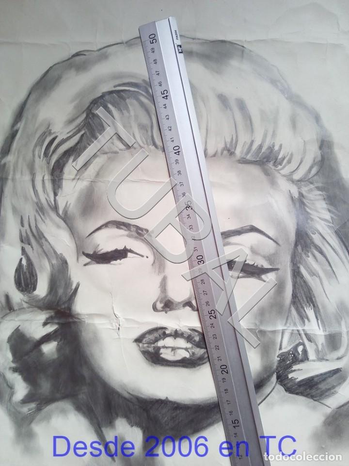 Cine: TUBAL MARILYN MONROE DIBUJO AL CARB&Oacute;N ORIGINAL MIGUEL A FERRER