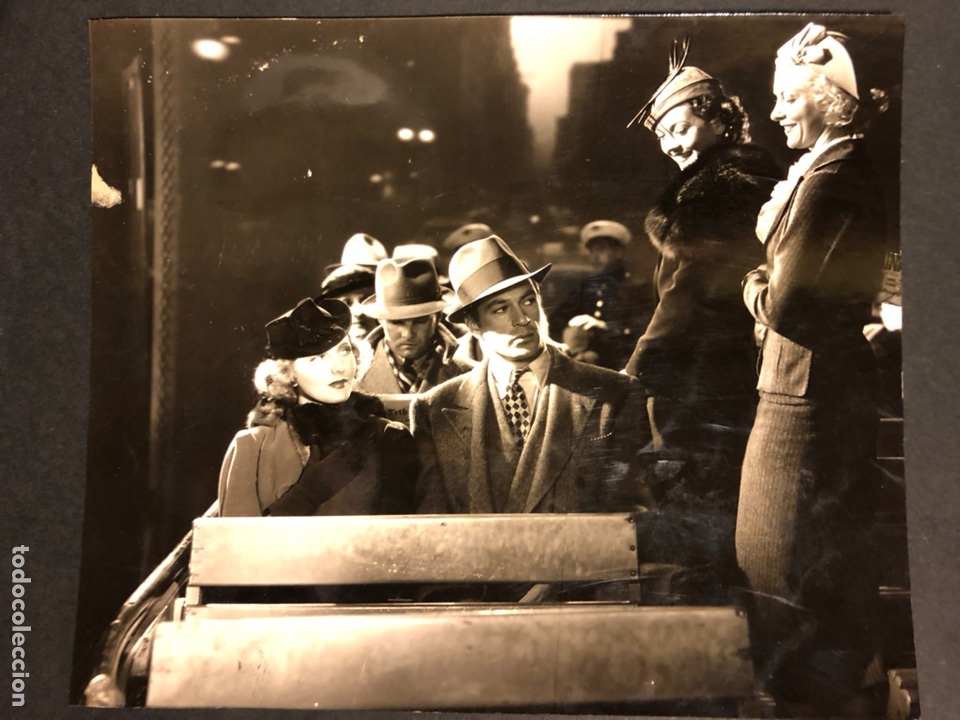 Cine: Foto original de Gary Cooper y Jean Arthur.El secreto de vivir 18,5 x 15,5 cm