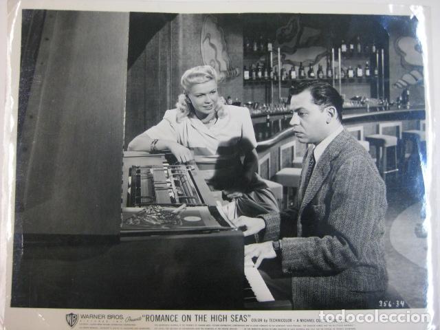 Cine: doris day - foto b/n original - film scene romance on the high seas Oscar Levant