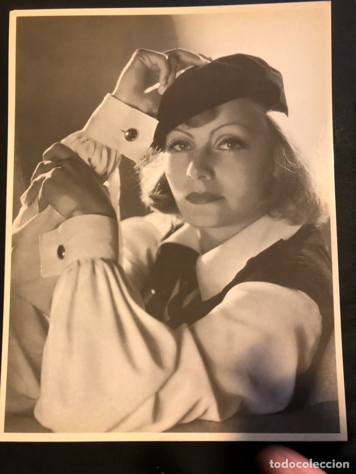 Cine: Foto de Greta Garbo ficha cacitel.filmografia 25 x 20 cm