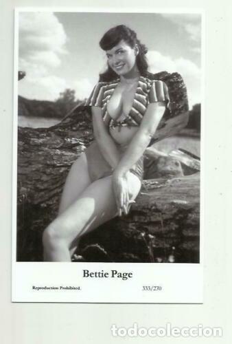 Cine: BETTIE PAGE - Film star Pin Up PHOTO POSTCARD- Publisher Swiftsure year 2000