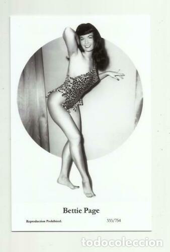 Cine: BETTIE PAGE - Film star Pin Up PHOTO POSTCARD- Publisher Swiftsure year 2000
