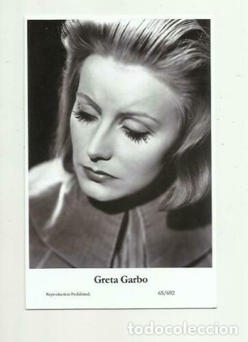Cine: GRETA GARBO - Film star Pin Up PHOTO postcard - Publisher Swiftsure Postcards 2000