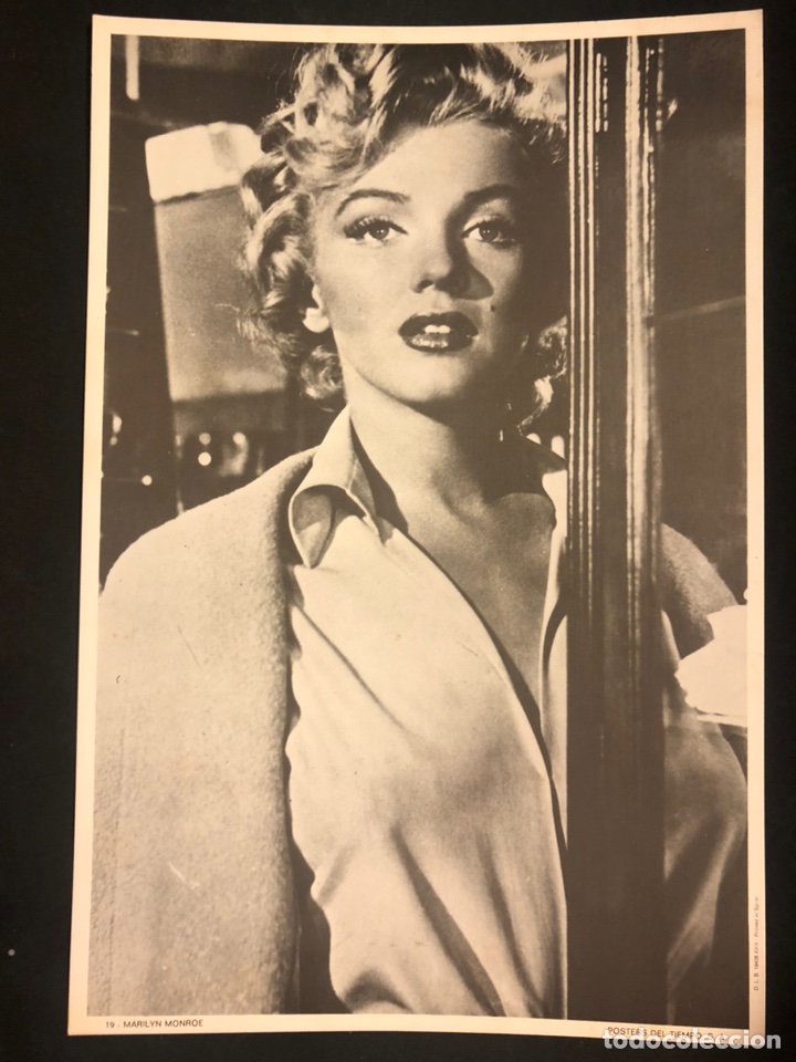 Cine: Foto Marilyn Monroe.posters del tiempo 27 x 18 cm