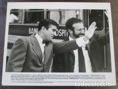 Cine: despertares - foto b/n original - robert de niro robin williams Awakenings