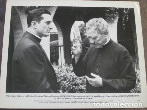 Cine: true confesions - foto b/n original - robert de niro burgess meredith confesiones verdaderas