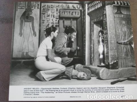 Cine: the awakening - foto original b/n - charlton heston stephanie zimbalist el despertar