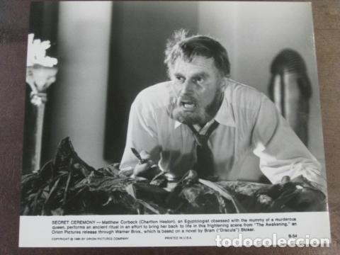 Cine: the awakening - foto original b/n - charlton heston stephanie zimbalist el despertar