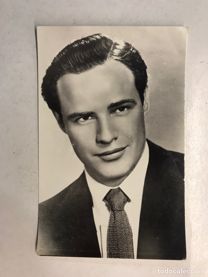 Cine: CINE Actores y Actrices, Postal No.500, MARLON BRANDO. Actor Estadounidense. (h.1950?)
