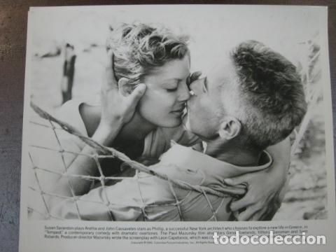 Cine: john cassavetes susan sarandon - foto original b/n - la tempestad tempest Shakespeare