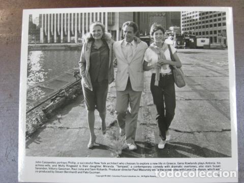 Cine: john cassavetes gena rowlands Molly Ringwald - foto original b/n - la tempestad tempest Shakespeare