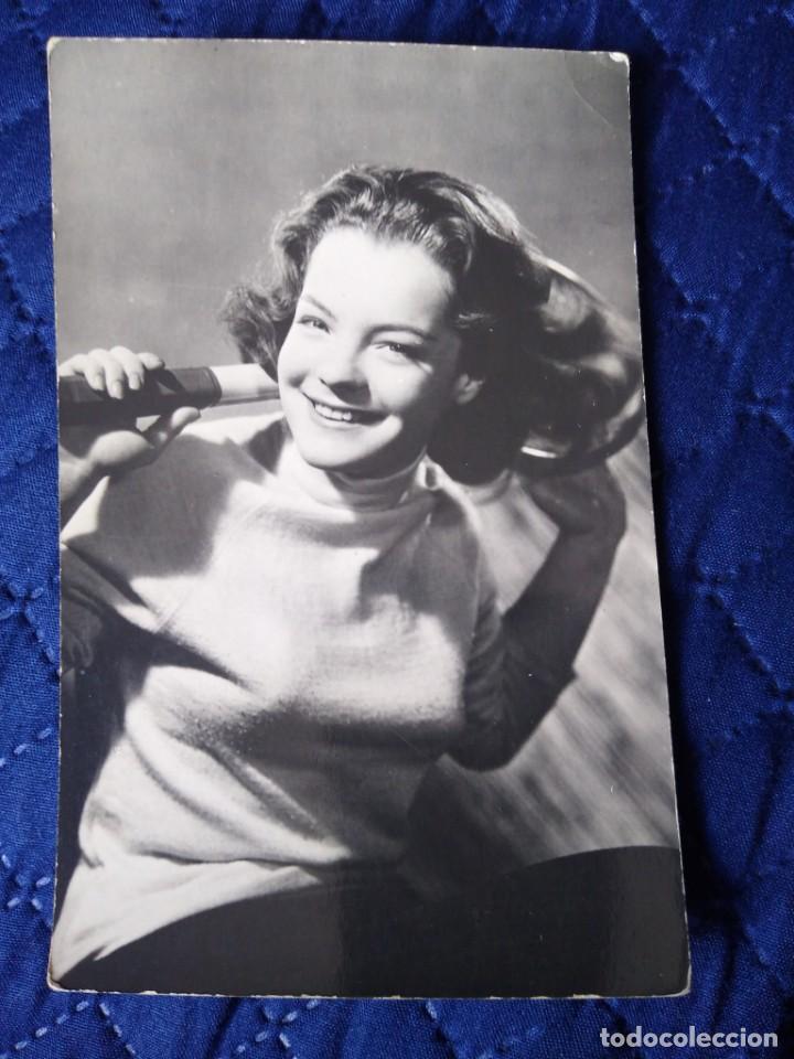 Cine: Postal actriz Romy Schneider.  Sue&ntilde;os de Circo. Sin circular.