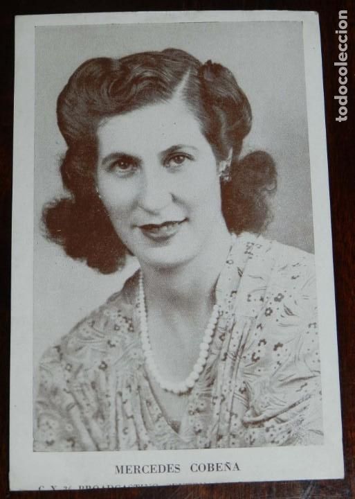 Cine: POSTAL BROADCASTING CENTENARIO DEL URUGUAY, MERCEDES COBE&Ntilde;A, ACTOR, ACTRIZ, CINE, TEATRO. REVERSO CO