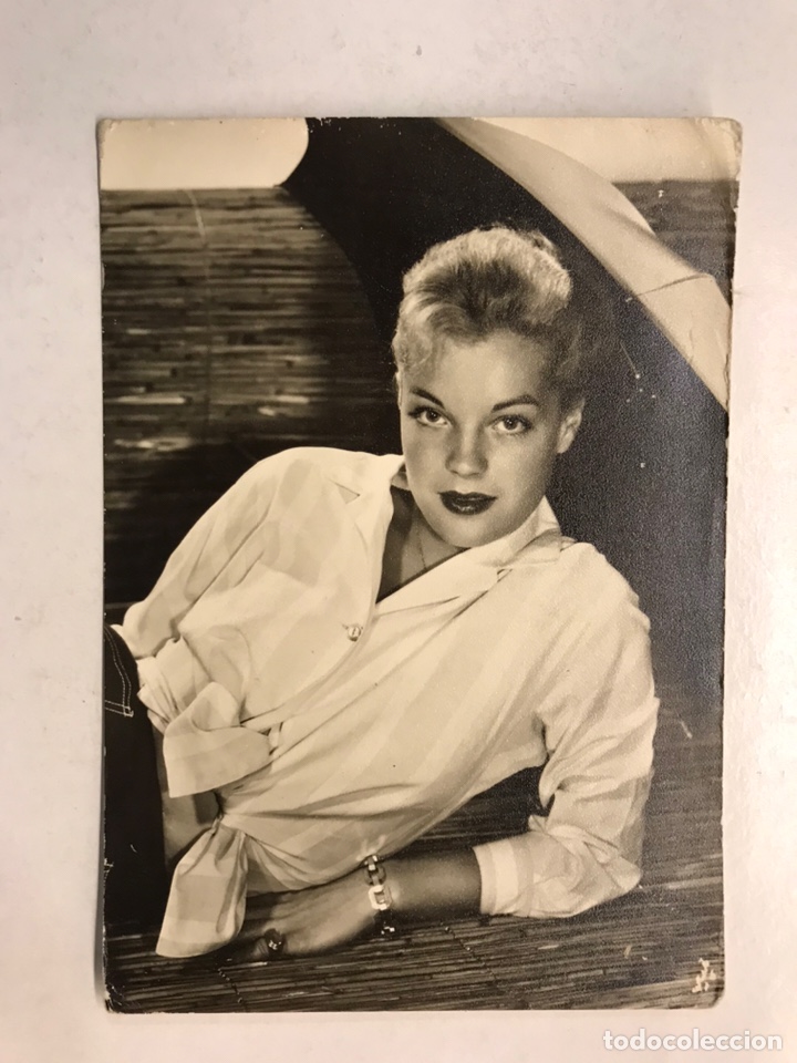 Cine: CINE. Actores y Actrices. Foto postal No.9, Romy Schneider, actriz Francesa (h.1950?)