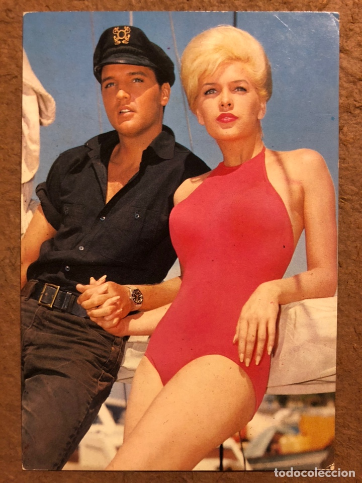 Cine: ELVIS PRESLEY Y STELA STEVENS. POSTAL SIN CIRCULAR OSCARCOLOR N&deg; 519.