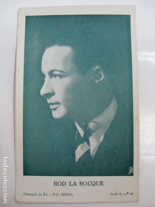 Kino: ANTIGUO FOTO CROMO POSTAL - SERIE A N&ordm;16 - ROD LA ROCQUE