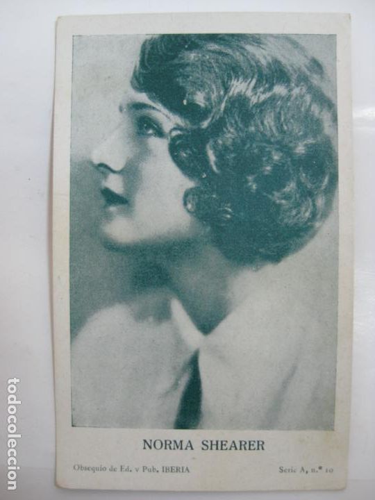 Kino: ANTIGUO FOTO CROMO POSTAL - SERIE A N&ordm;10 - NORMA SHEARER