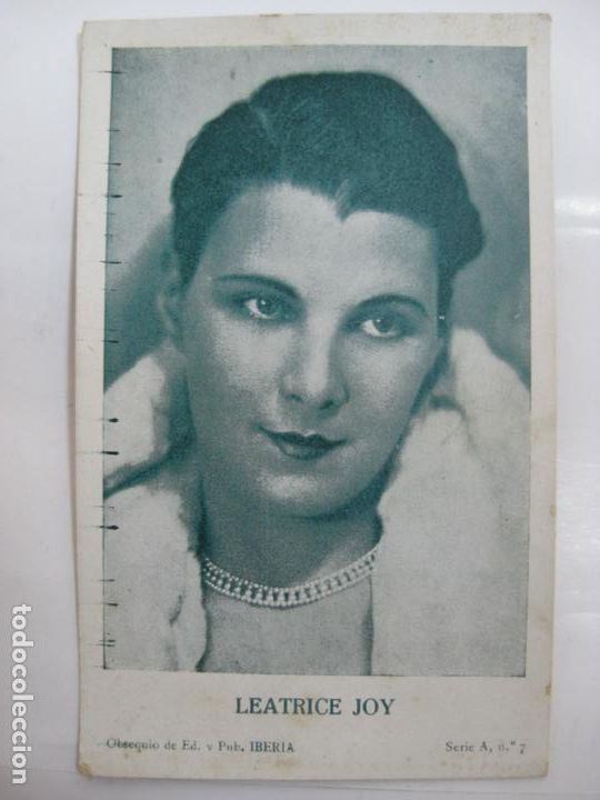 Kino: ANTIGUO FOTO CROMO POSTAL - SERIE A N&ordm;7 - LEATRICE JOY