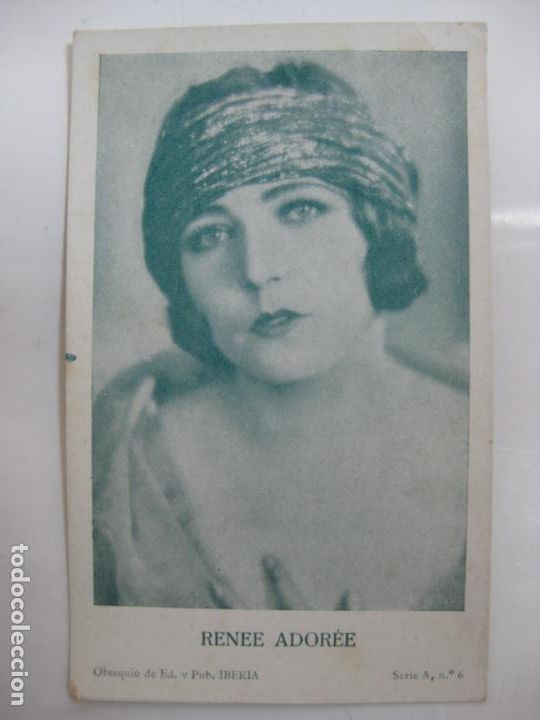 Kino: ANTIGUO FOTO CROMO POSTAL - SERIE A N&ordm;6 - RENEE ADOREE