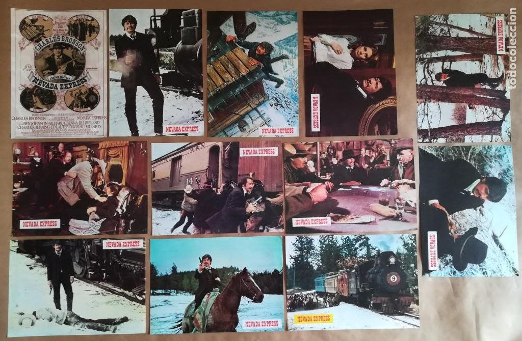 Cinema: 12 FOTOCROMOS PEL&Iacute;CULA NEVADA EXPRESS - CHARLES BRONSON