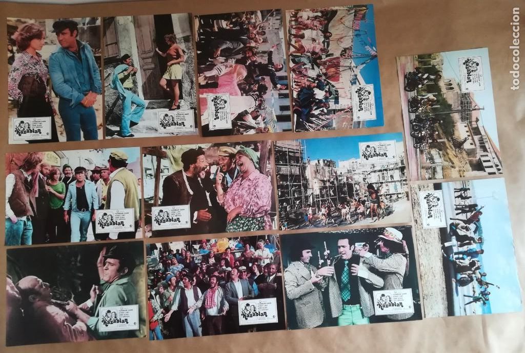 Kino: 12 FOTOCROMOS PEL&Iacute;CULA KAZABLAN MENAHEN GOLAN