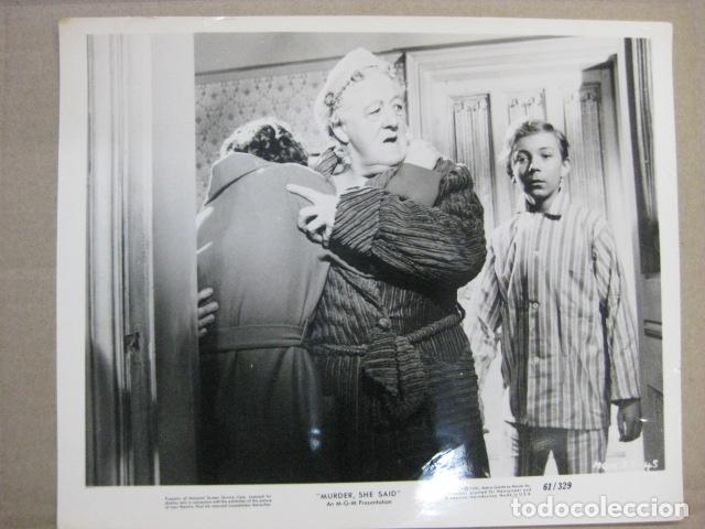 Cine: murder she said - foto original b/n - El tren de las 4:50  Margaret Rutherford  Agatha Christie