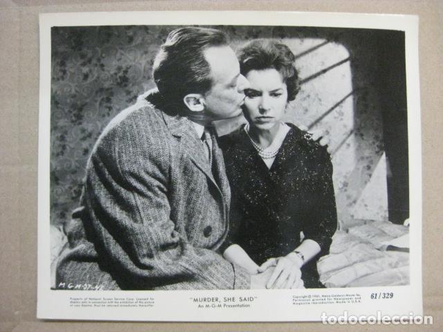 Cine: murder she said - foto original b/n - El tren de las 4:50  Arthur Kennedy Agatha Christie