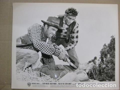 Cine: gold of the seven saints - foto original b/n - roger moore Gordon Douglas film