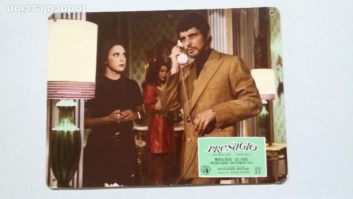 Kino: FOTOCROMO CARTON PRESAGIO. MARIA SILVA. GIL VIDAL. ANTONIO DURAN. CARLOS MIGUEL SOLA. TDKC56